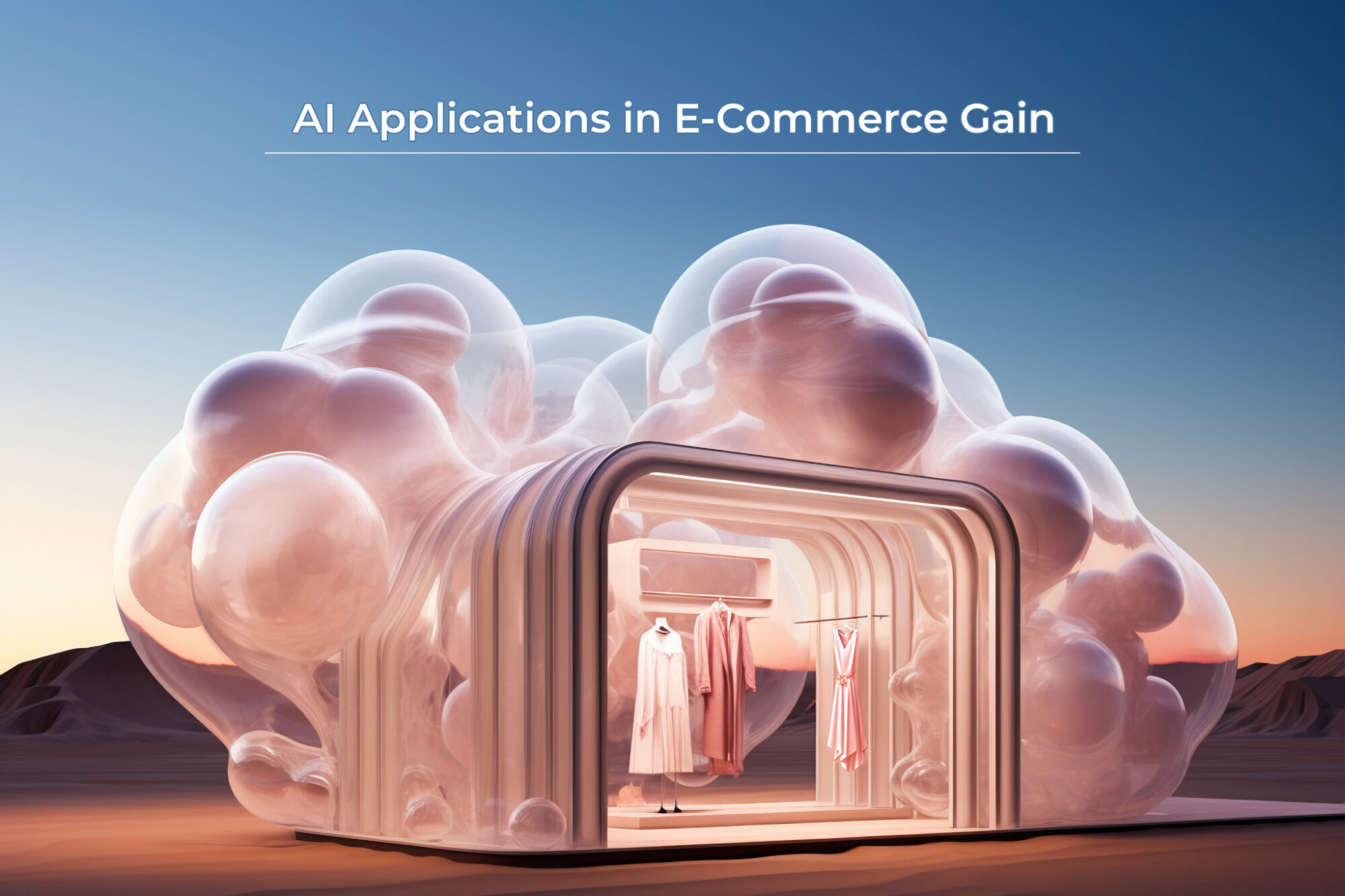 Illustration of AI technologies driving innovation and competitiveness in e-commerce.