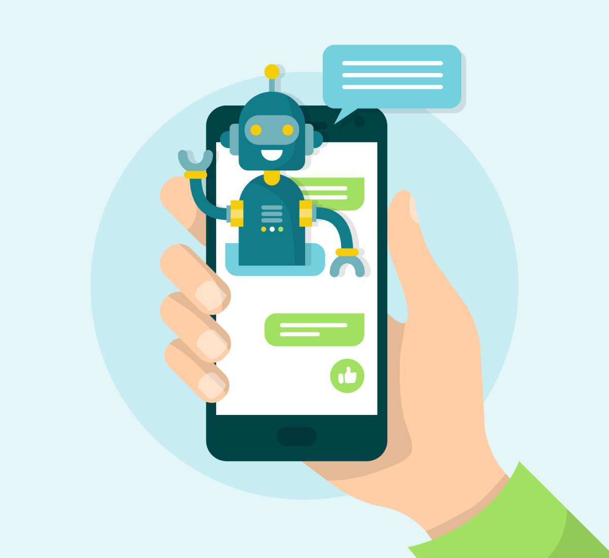 AI-powered chatbot assisting customers on an e-commerce website.